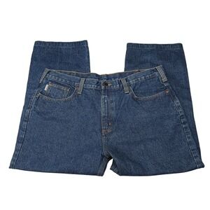 Carhartt B460 DVB‎ Relaxed Fit Denim Jeans Mens 40x26 Dark Vintage Blue Workwear